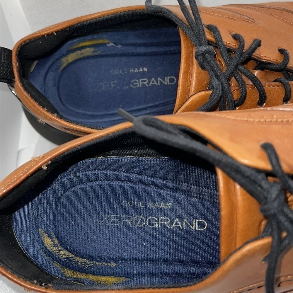 Cole Haan Grand 3.0 leather Wingtip lace‎ up Oxford men’s shoes Sz 9